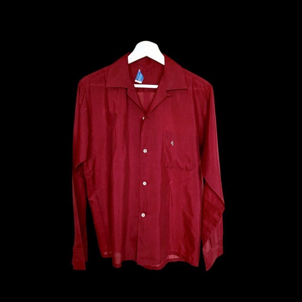 True Vintage 60s Towncraft J.C. Penney's Button Up Men's Small‎ Penn Prest *flaw